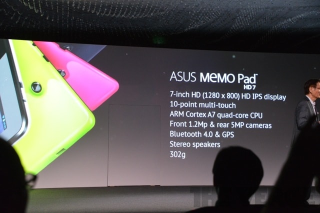Galaxy Tab 3 7", ASUS FonePad Titanium 7" a ASUS MeMo Pad 7"