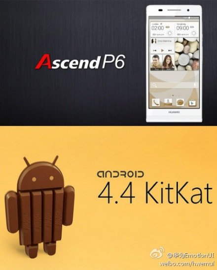 ascend p6 kitkat
