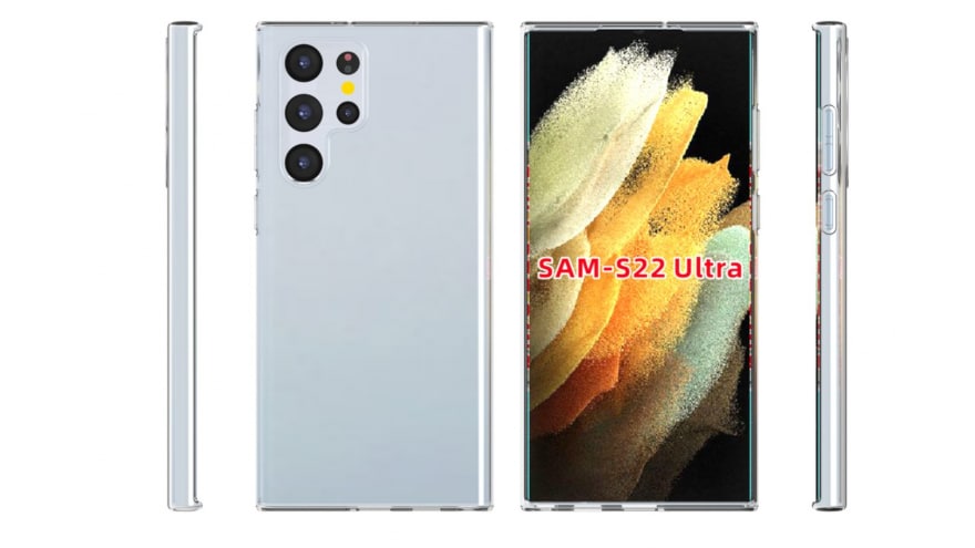 Ecco le cover di Galaxy S22 Ultra / S22+: cosa vorrà dirci Samsung con quella fotocamera?