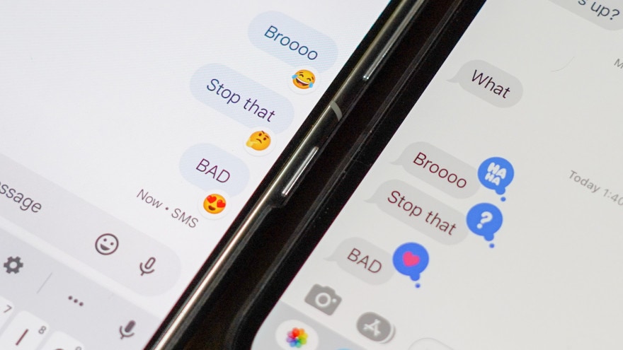 Ora con Messaggi di Google avrete finalmente le reazioni a iMessage in forma di emoji