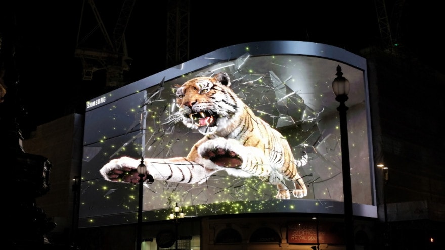 Samsung &quot;libera&quot; una tigre nelle città del mondo per lanciare l&#039;evento Unpacked