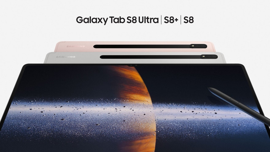 Samsung Galaxy Tab S8, S8+ ed S8 Ultra ufficiali: un notch su 14,6 pollici