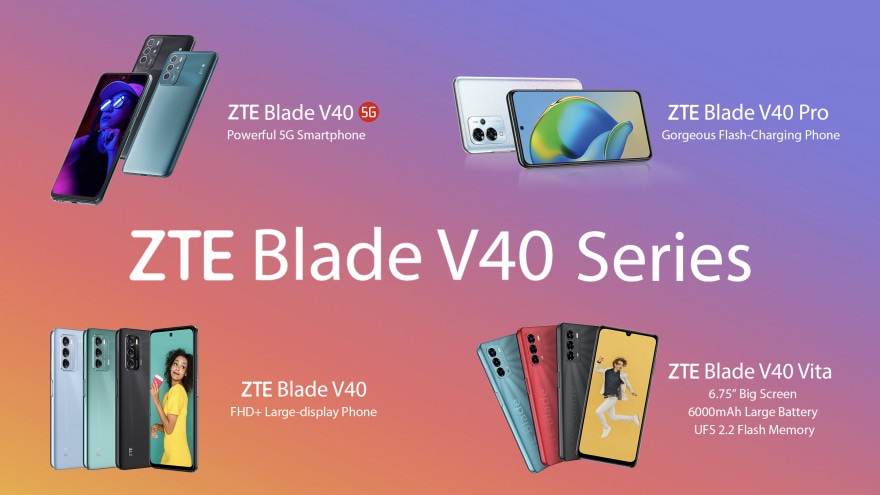 ZTE annuncia la serie Blade V40: un poker di smartphone per tutti i gusti