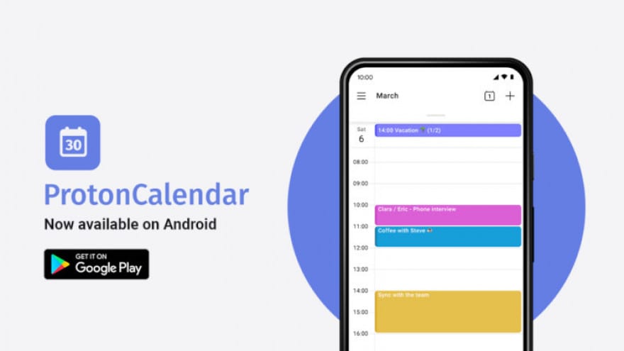 Proton Calendar arriva su Android: i vostri impegni sono al sicuro!