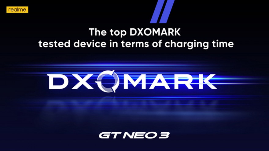 Realme GT NEO 3 stabilisce un nuovo record nei test di ricarica DXOMARK