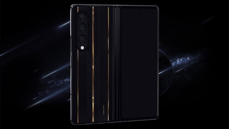 Avete voglia di un Samsung Z Fold 4 con inserti in meteorite? Caviar vi accontenterà
