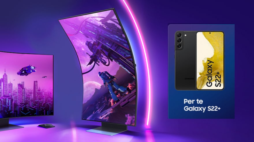 Galaxy S22+ in regalo acquistando il nuovo monitor next-gen Odyssey Ark
