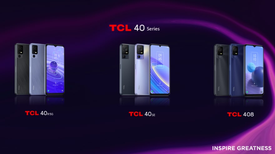 TCL presenta tre smartphone con batterie capienti e sensori da 50 MP: 40 R 5G, 40 SE e 408
