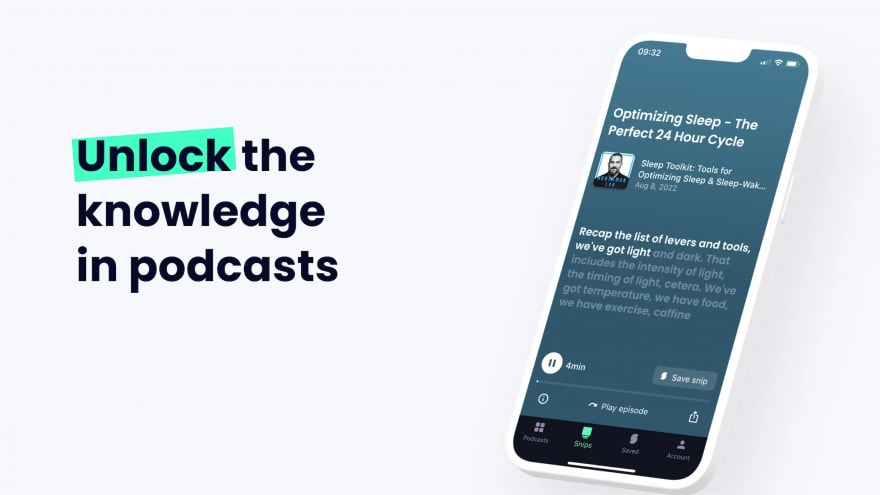 L&#039;app dei podcast gratis con AI: la nostra prova di Snipd