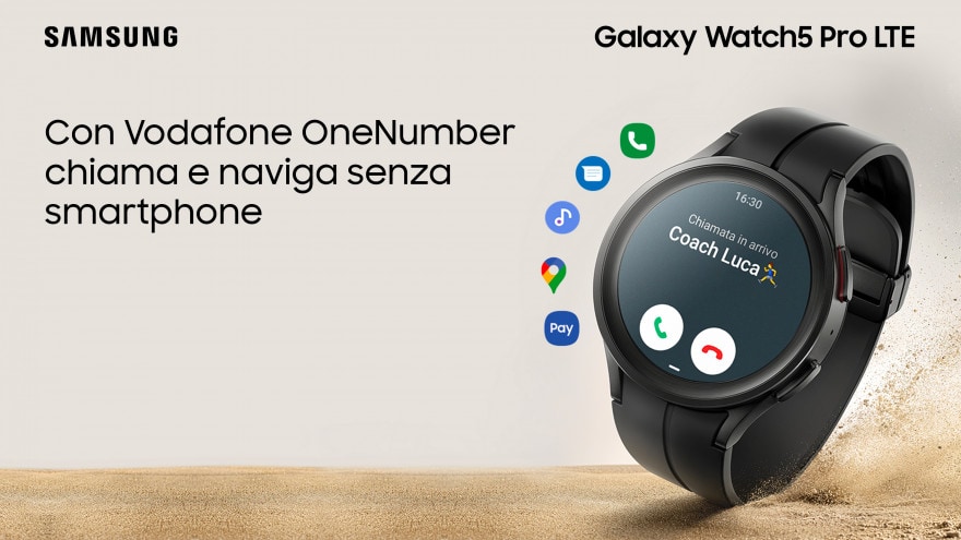 Samsung Galaxy Watch5 Pro LTE: la nuova offerta di Vodafone con OneNumber