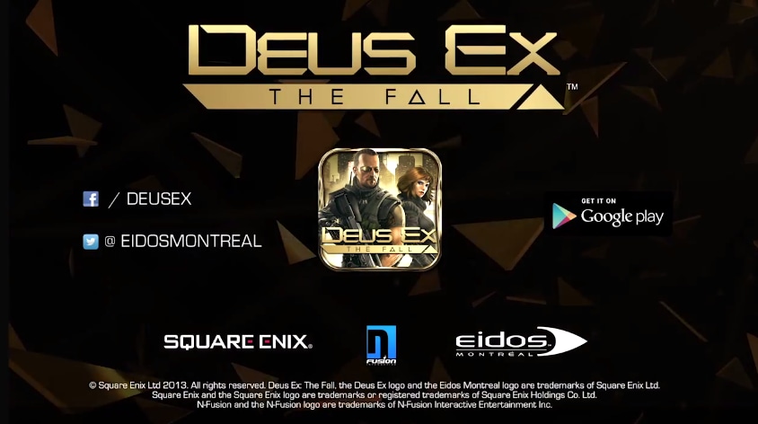 Deus Ex: The Fall di Square Enix disponibile sul Play Store (foto e video) [Aggiornatox3]