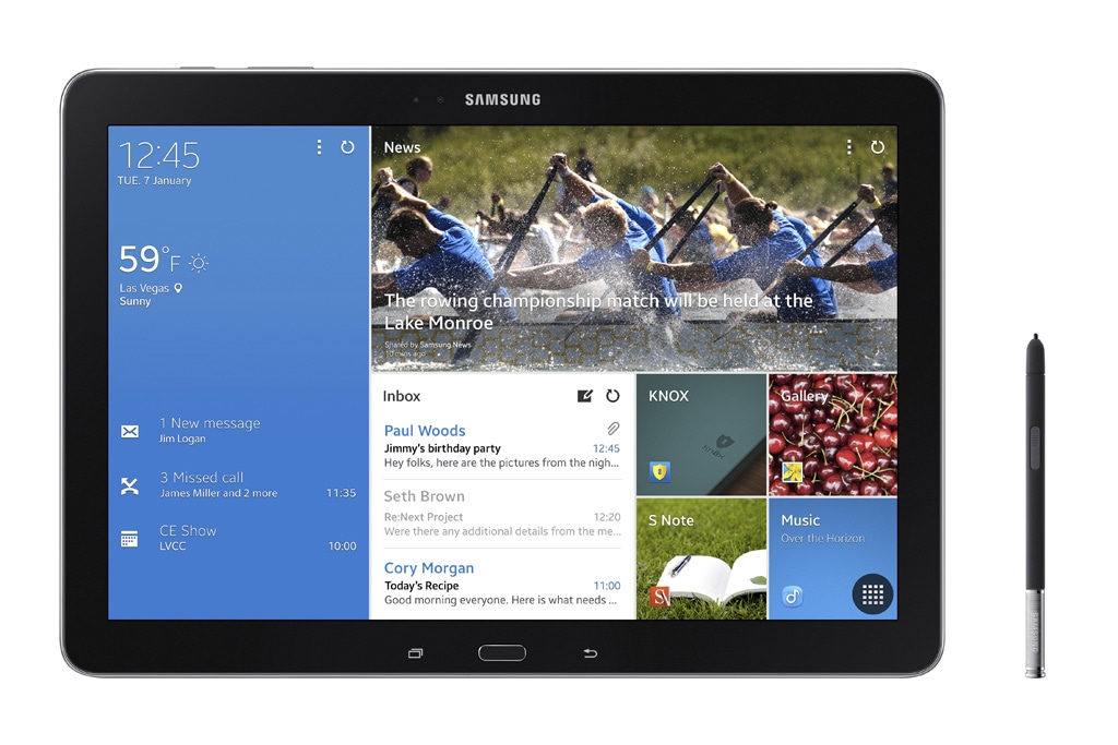 Samsung Galaxy NotePRO 12.2 ufficiale: display WQXGA, Snapdragon 800 e 3 GB di RAM (foto)