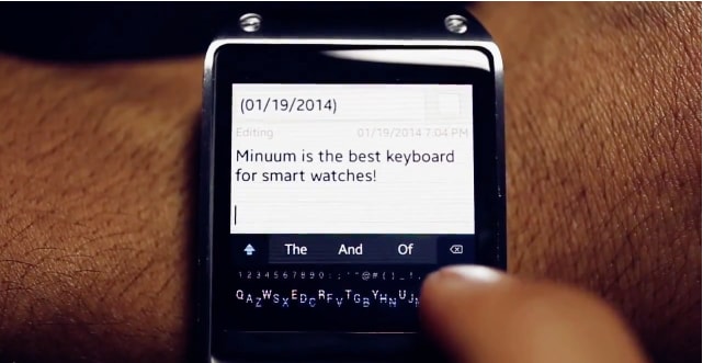 Minuum Keyboard si aggiorna e lavora ad una versione per smartwatch (video)