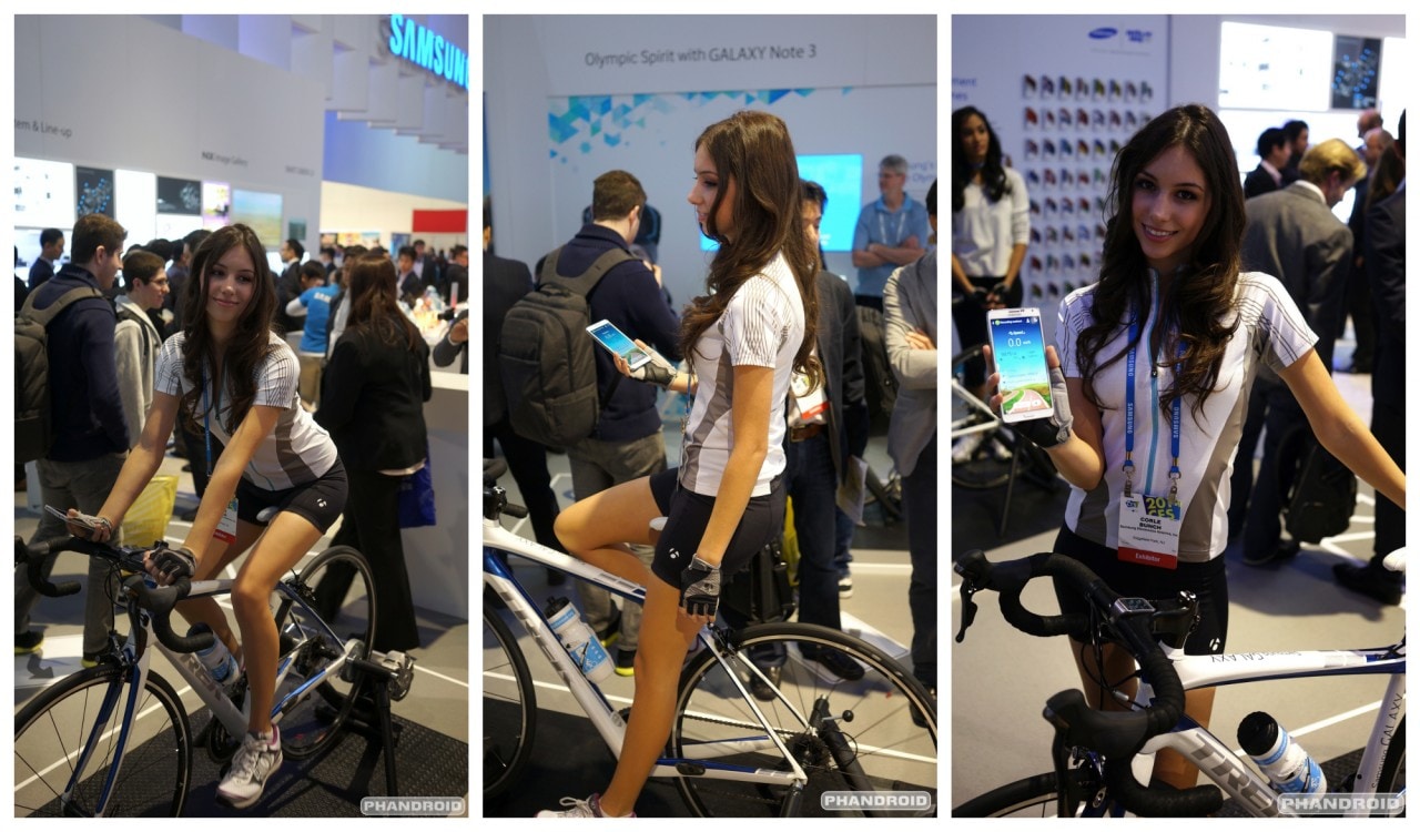 Samsung mostra una bicicletta che si collega al vostro smartphone e lo ricarica (foto e video)