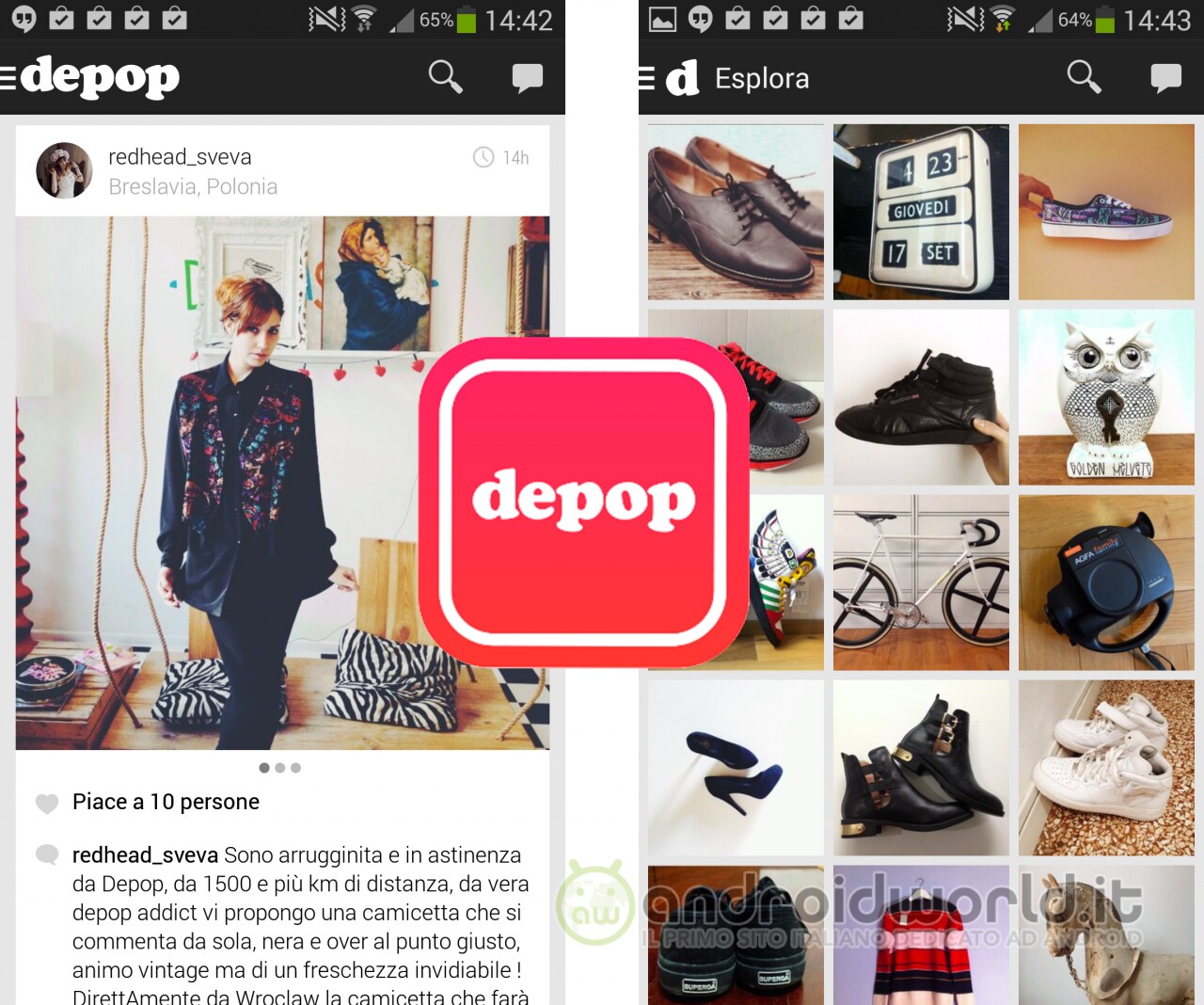 Depop arriva su Android: la bancarella dell&#039;usato più famosa su iOS (foto e video)