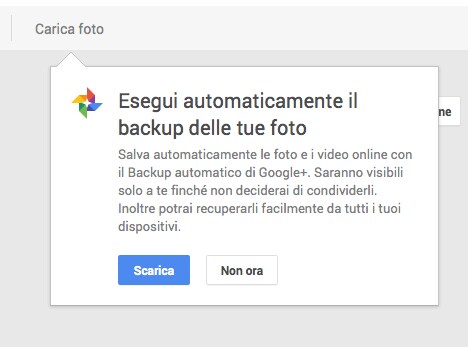 L&#039;auto-backup di Google+ arriva anche in ambiente Desktop