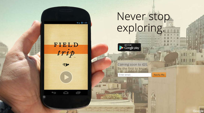 Field Trip si integrerà presto in Google Now