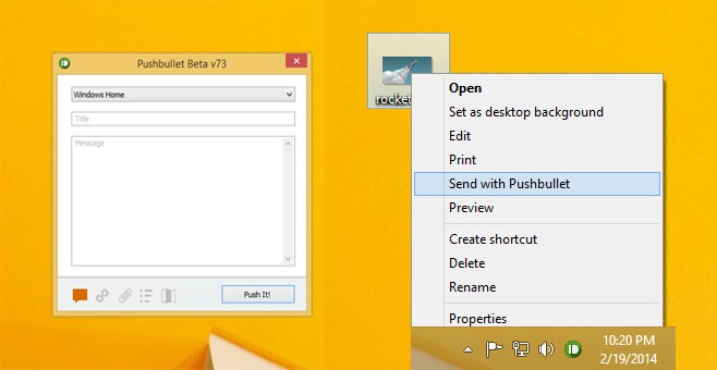 PushBullet rilascia il client per Windows in versione beta