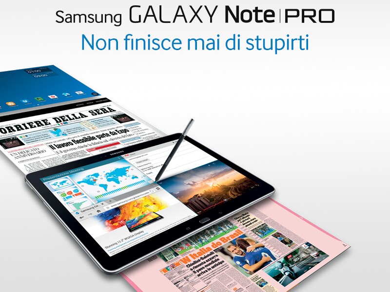 500€ di contenuti inclusi, 30€ di giochi e un mese di cinema gratis con il nuovo Galaxy NotePRO
