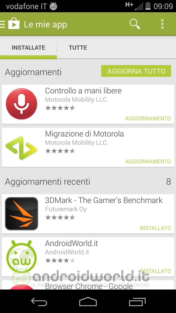 Motorola aggiorna Migrazione e Controllo a Mani Libere su Moto X
