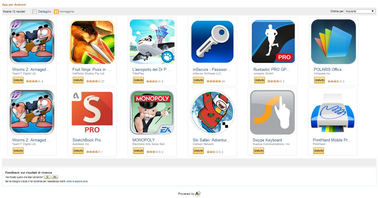 Runtastic PRO, mSecure, Swype, SketchBook Pro, Worms 2 e molte altre app gratis su Amazon App Shop