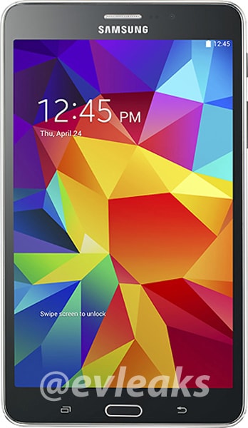 Ecco la prima immagine del Galaxy Tab 4 7.0 (aggiornamento: anche in bianco)