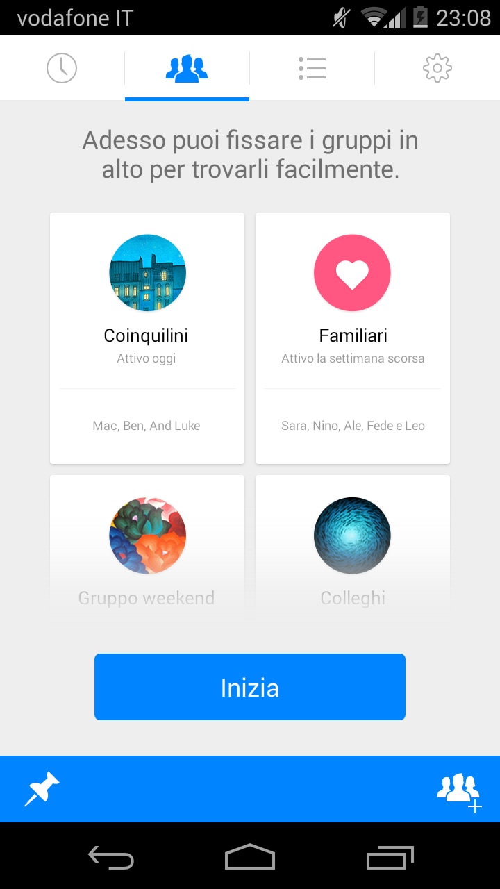 Facebook introduce una nuova sezione per i gruppi in Messenger beta