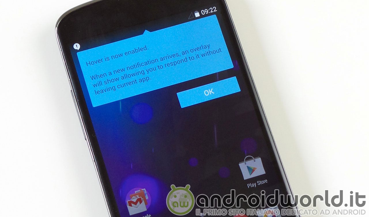 Paranoid Android 4.3 beta 3: lanciamo le app in finestra dalle notifiche e dalle app recenti