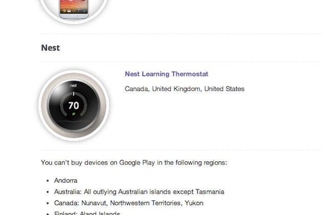 I termostati di Nest in arrivo su Google Play