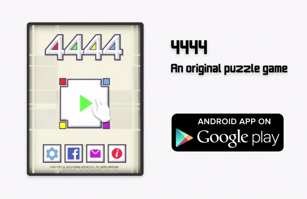 4444: un nuovo puzzle game gratuito, intuitivo e divertente (foto e video)