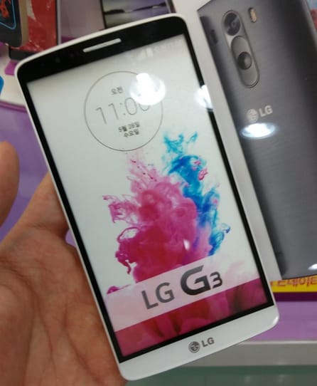 LG G3 da esposizione appare nei negozi coreani (foto)