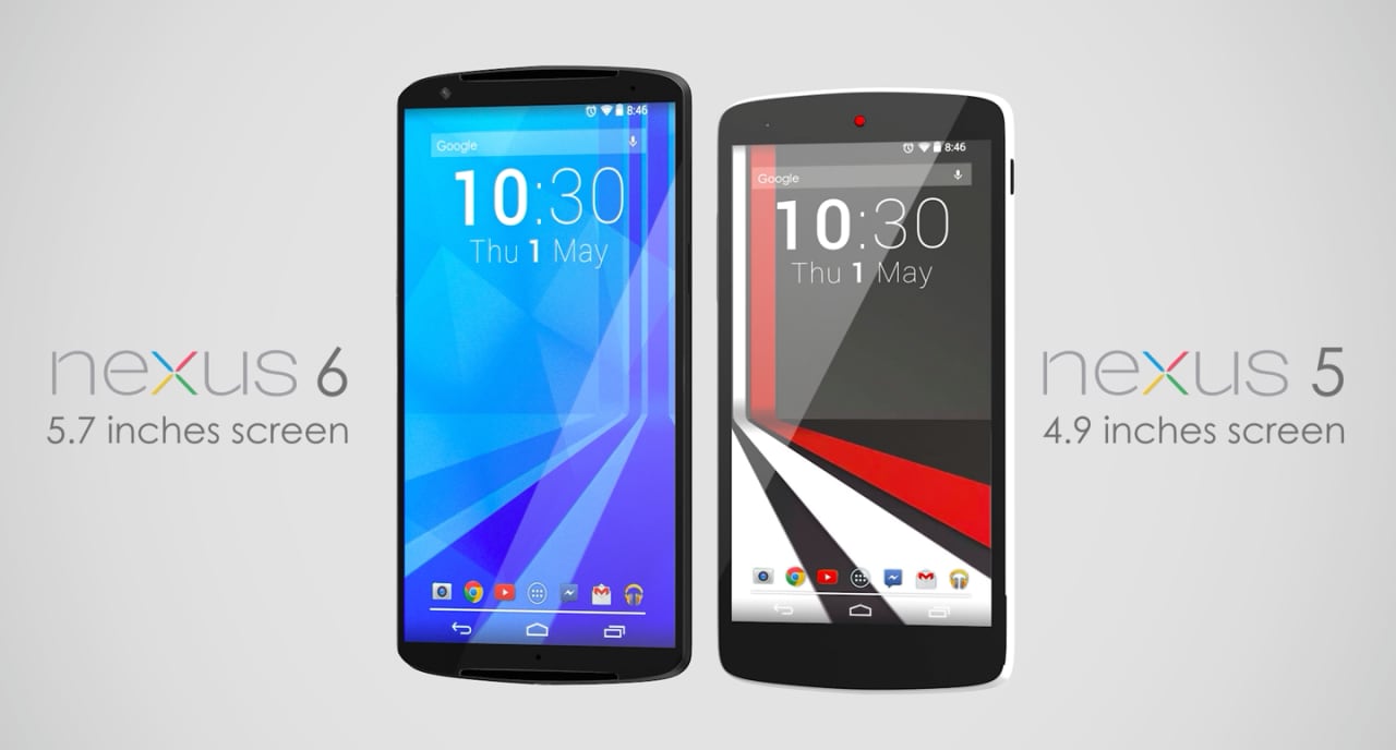 Nexus 6: alcuni concept se lo immaginano da ben 5,7 pollici (foto)