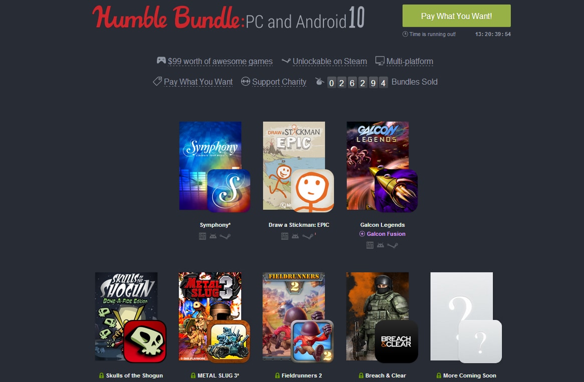 Humble Bundle: PC and Android 10, torna il bundle indie con 7 giochi (video)