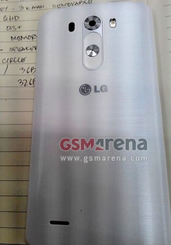 LG G3: caratteristiche tecniche complete e nuova immagine dal vivo