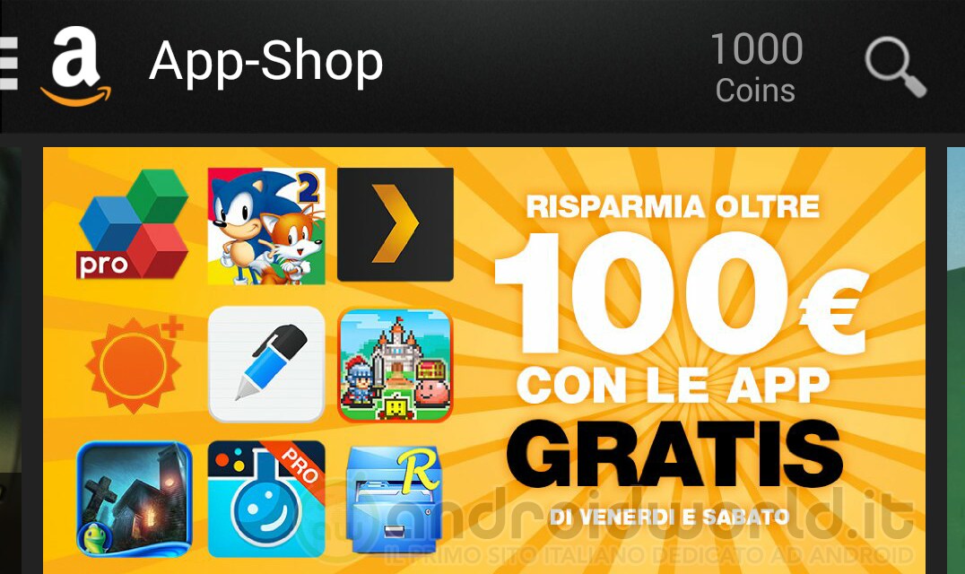 100€ di app e giochi in regalo su Amazon App-Shop: Plex, MyBackup Pro, 2Do, Sonic 2, MacGyver e molto altro