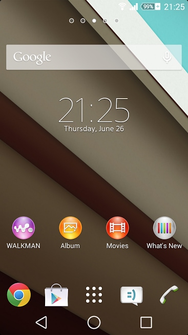Arriva un tema Xperia dedicato ad Android L (foto)