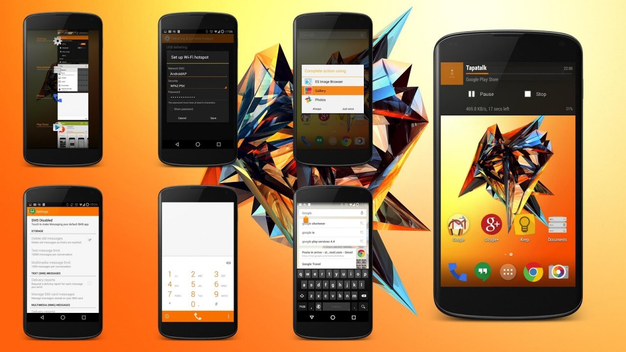 Objects #Orange, il tema di Paranoid Android (e CM11) arriva sul Play Store (foto)