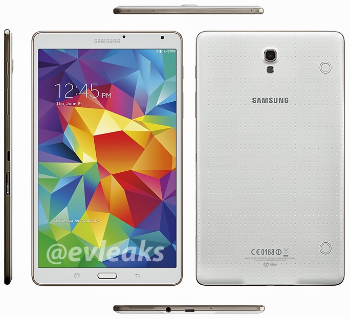Samsung Galaxy Tab S 8.4: ecco i render (foto)