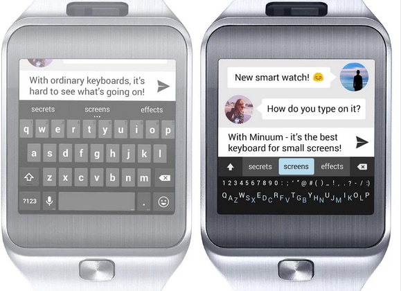 L&#039;aggiornamento di Minuum introduce il supporto per smartwatch
