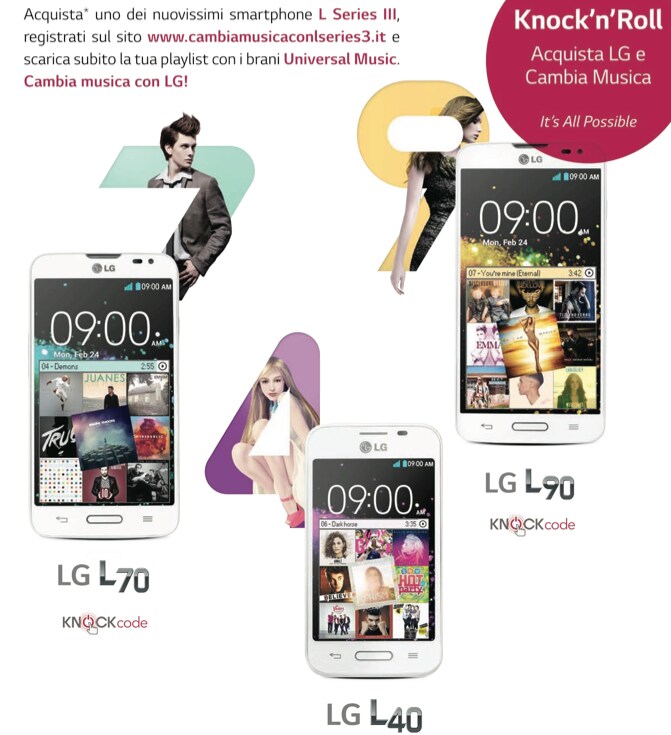 Nuova promozione LG per la serie L III e nuovo video per LG G3