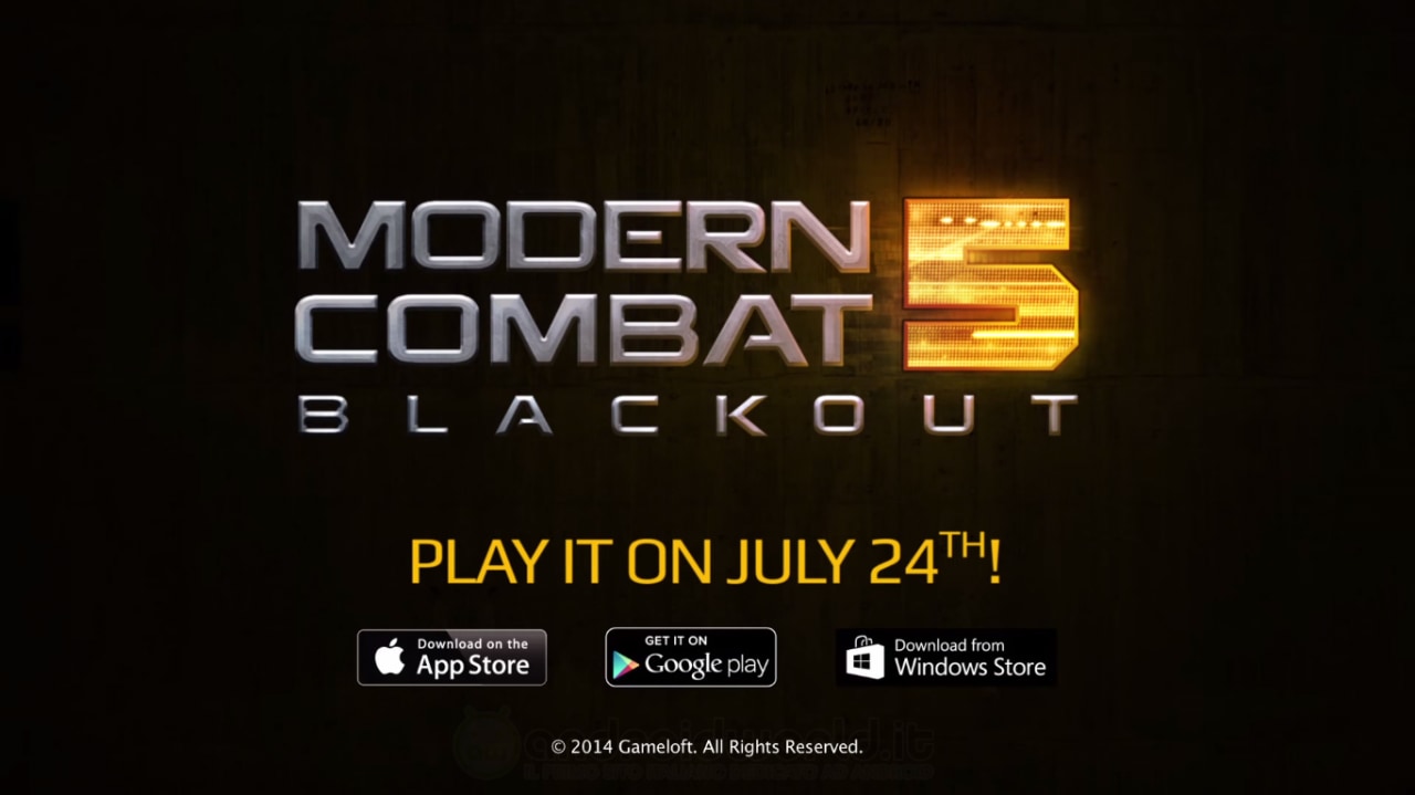 Modern Combat 5: Blackout di Gameloft disponibile sul Play Store (foto e video)