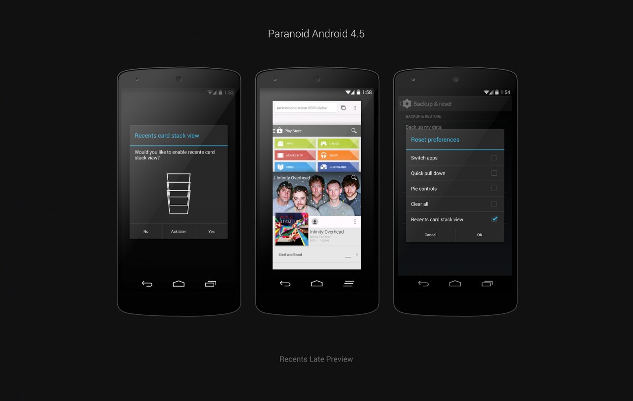 Paranoid Android 4.45 stabile e 4.5 alpha 3 disponibili al download