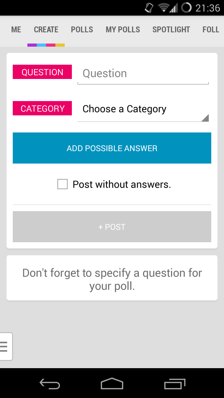 PollCat, l&#039;app per votare e creare sondaggi (foto)