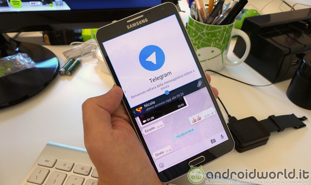 Telegram si aggiorna con supporto ad Android L, al multi window, e le notifiche popup