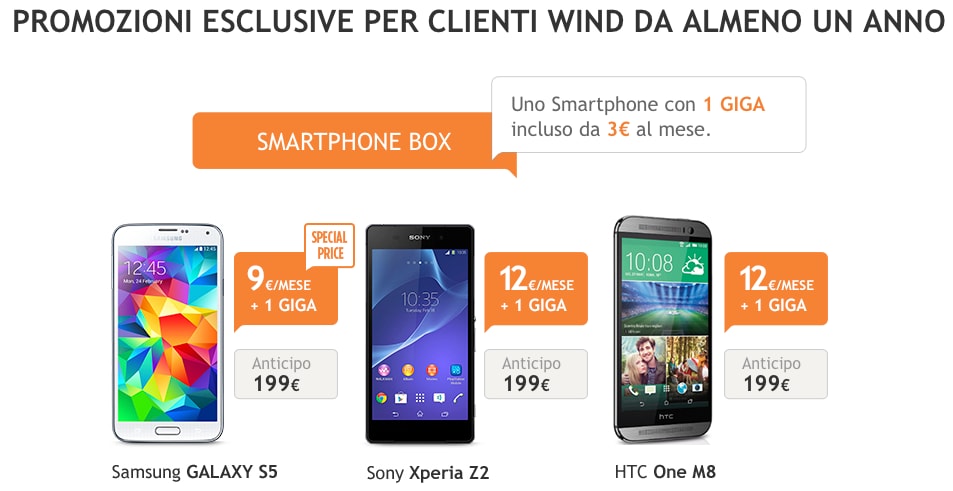 Galaxy S5 a 469€ e altre offerte per chi è cliente Wind da almeno un anno