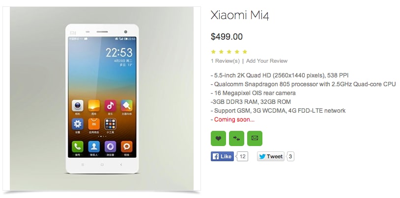 Nuove ipotesi su caratteristiche tecniche e prezzo di Xiaomi Mi4