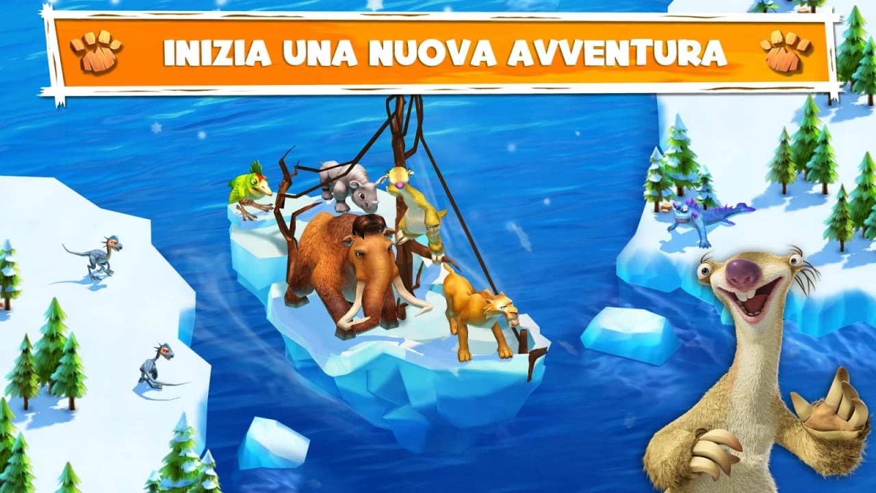 L&#039;era glaciale - Le avventure, il nuovo gioco di Gameloft disponibile sul Play Store (foto e video)