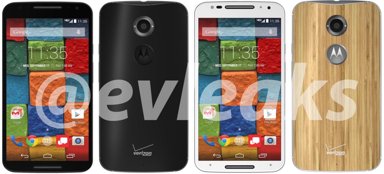 Motorola Moto X+1, legno compreso, in un render ufficiale: regalo d&#039;addio di @evleaks