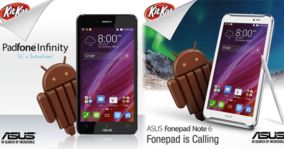 ASUS Padfone Infinity e Fonepad Note 6 ricevono KitKat