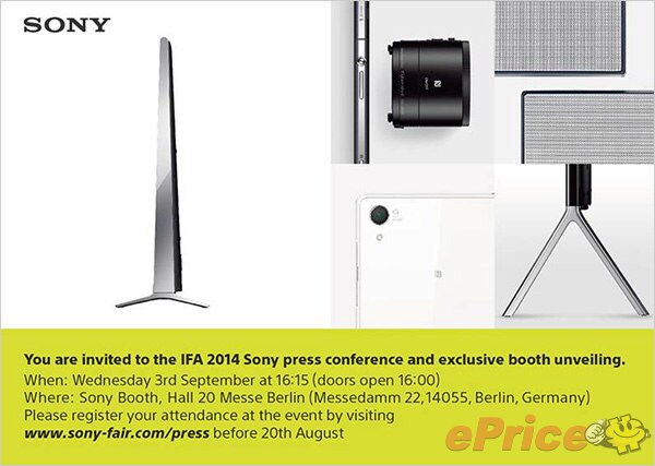 Sony ad IFA 2014: smartphone, fotocamere esterne e altro